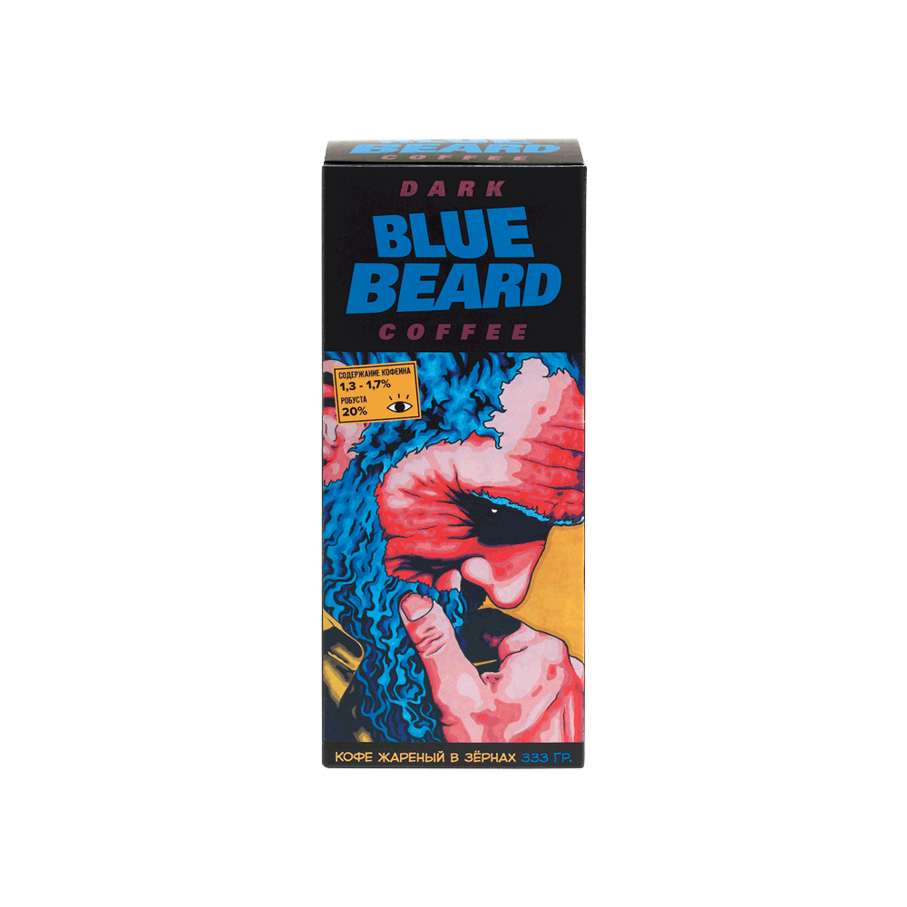 Кофе в зернах 0,333кг Dark Places "Blue beard" / Синяя борода (80/20) (СР)